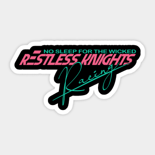 Restless Knights Racing V1 Pink Sticker